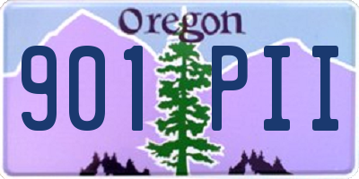 OR license plate 901PII