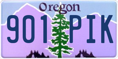 OR license plate 901PIK