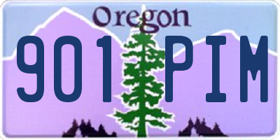 OR license plate 901PIM