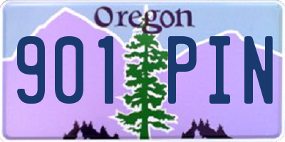 OR license plate 901PIN