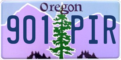 OR license plate 901PIR