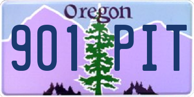 OR license plate 901PIT
