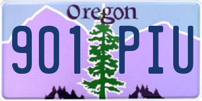 OR license plate 901PIU