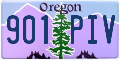 OR license plate 901PIV