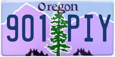 OR license plate 901PIY