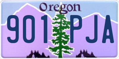 OR license plate 901PJA