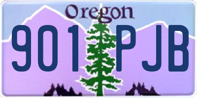 OR license plate 901PJB