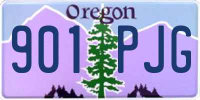 OR license plate 901PJG