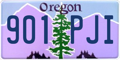 OR license plate 901PJI