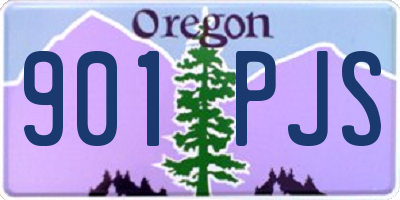 OR license plate 901PJS