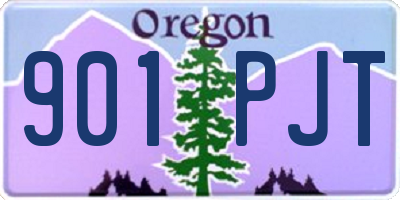 OR license plate 901PJT