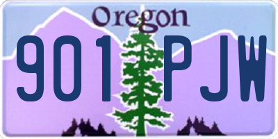 OR license plate 901PJW
