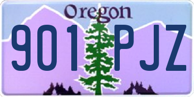 OR license plate 901PJZ