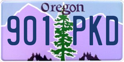 OR license plate 901PKD