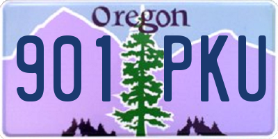 OR license plate 901PKU