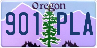 OR license plate 901PLA