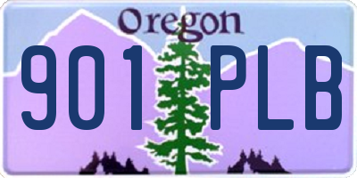 OR license plate 901PLB