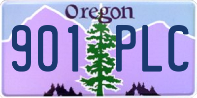 OR license plate 901PLC