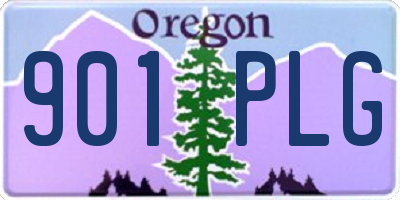 OR license plate 901PLG