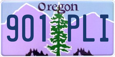 OR license plate 901PLI