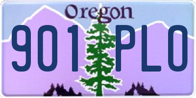 OR license plate 901PLO