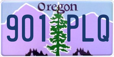 OR license plate 901PLQ