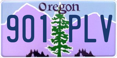 OR license plate 901PLV
