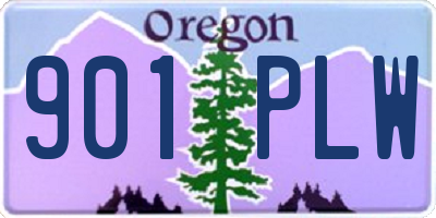 OR license plate 901PLW
