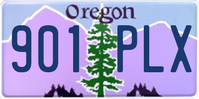 OR license plate 901PLX