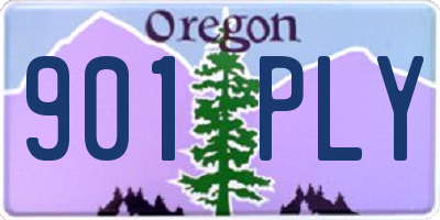 OR license plate 901PLY