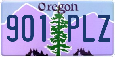 OR license plate 901PLZ