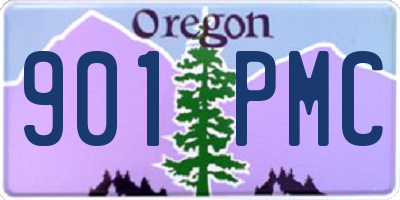 OR license plate 901PMC