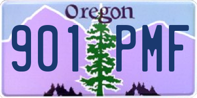 OR license plate 901PMF