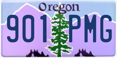 OR license plate 901PMG