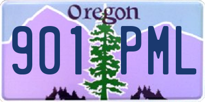 OR license plate 901PML