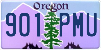 OR license plate 901PMU