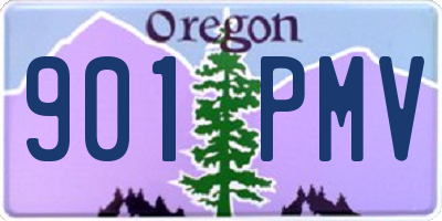 OR license plate 901PMV