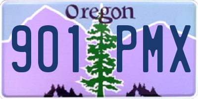 OR license plate 901PMX