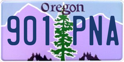OR license plate 901PNA