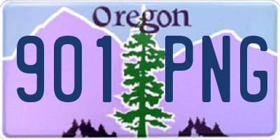 OR license plate 901PNG