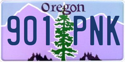 OR license plate 901PNK