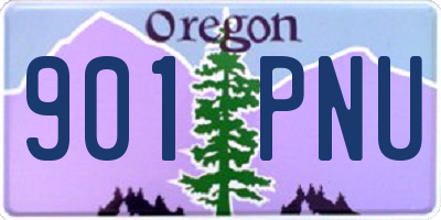 OR license plate 901PNU