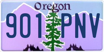 OR license plate 901PNV