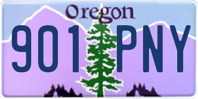 OR license plate 901PNY