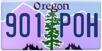 OR license plate 901POH