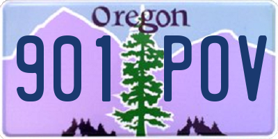 OR license plate 901POV