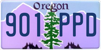 OR license plate 901PPD