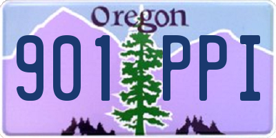OR license plate 901PPI