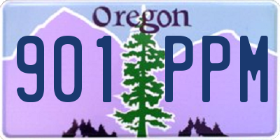 OR license plate 901PPM