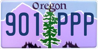 OR license plate 901PPP